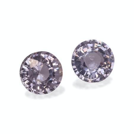 Espinela gris taille ROND Gris Argent&eacute; 3.82 carats