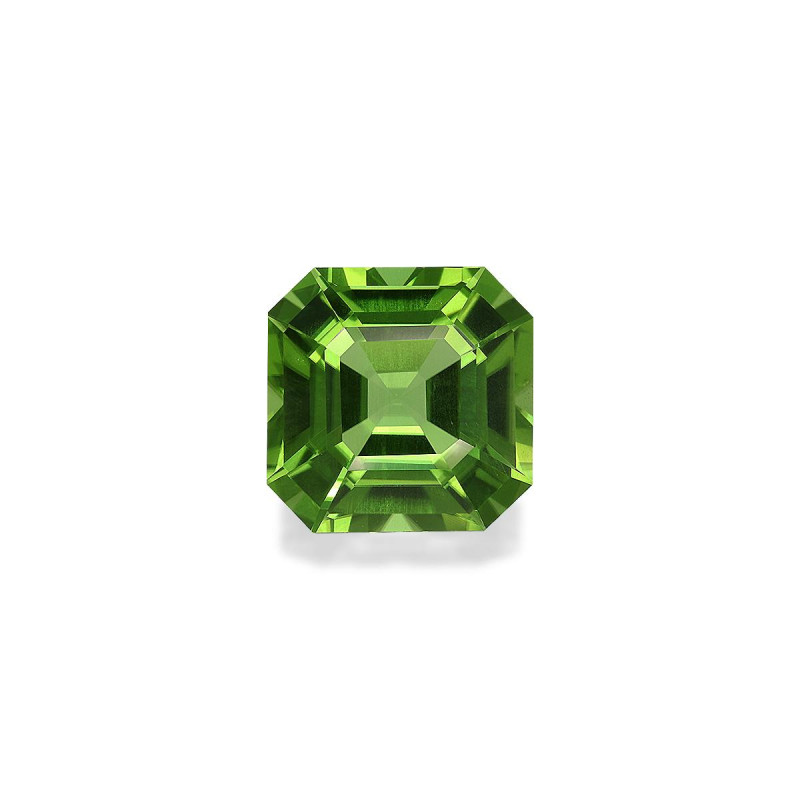 SQUARE-cut Peridot Green 21.99 carats