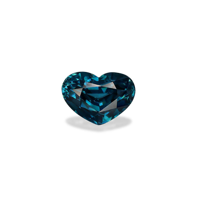 Zircon Bleu taille COEUR Cobalt Blue 17.66 carats