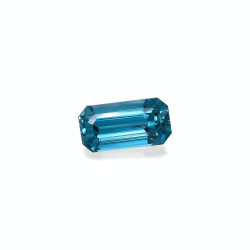 Blauwe Zirkoon rechthoekige snit Blauw 4.44 karaat