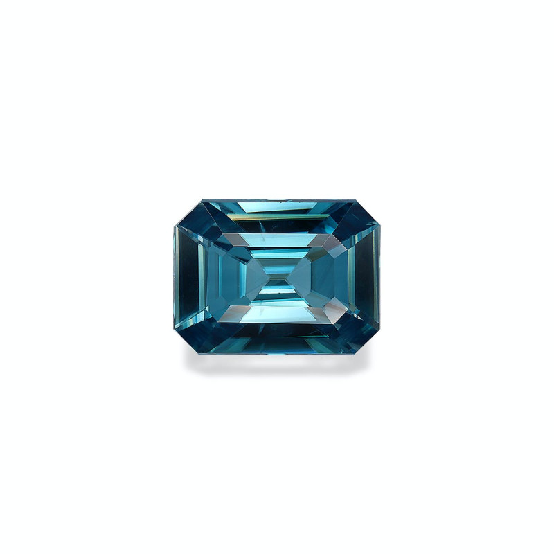 Zircon Bleu taille RECTANGULARE Bleu 7.15 carats