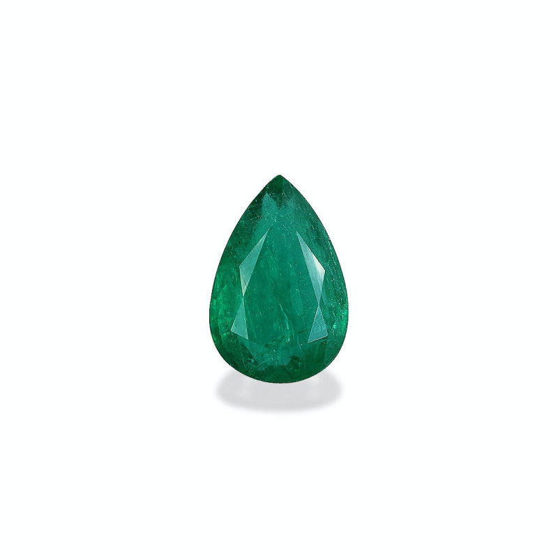 Emeraude de Zambie taille Poire 绿色 6.06 carats