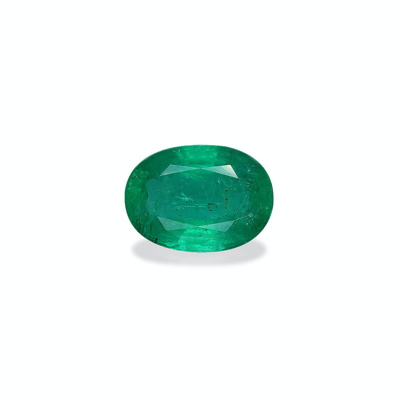 OVAL-cut Zambian Emerald Green 3.98 carats