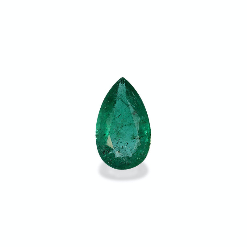 Pear-cut Zambian Emerald Green 2.72 carats
