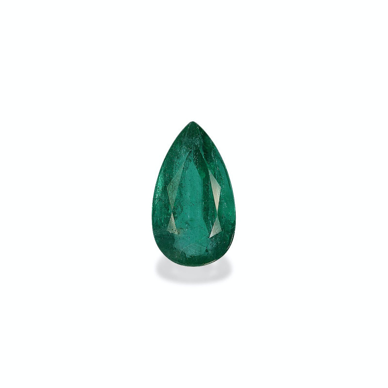Emeraude de Zambie taille Poire 绿色 5.06 carats