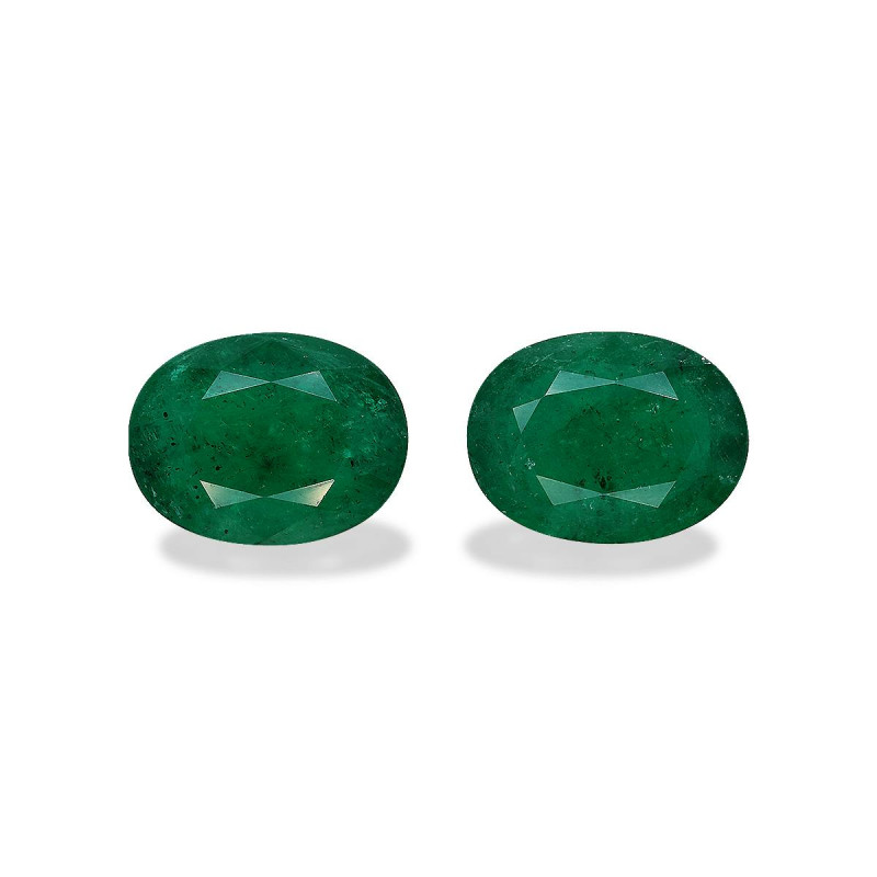 Emeraude de Zambie taille OVALE 绿色 13.52 carats