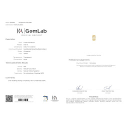 Rechthoekig geslepen Gele Saffier Daffodil Yellow 5.02 karaat