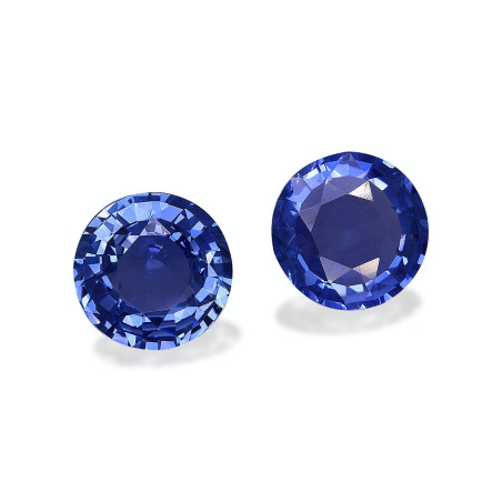 Saphir bleu taille ROND Bleu 2.73 carats