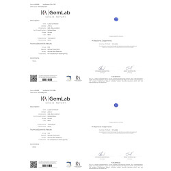 Ronde blauwe saffier Blauw 5.56 karaat