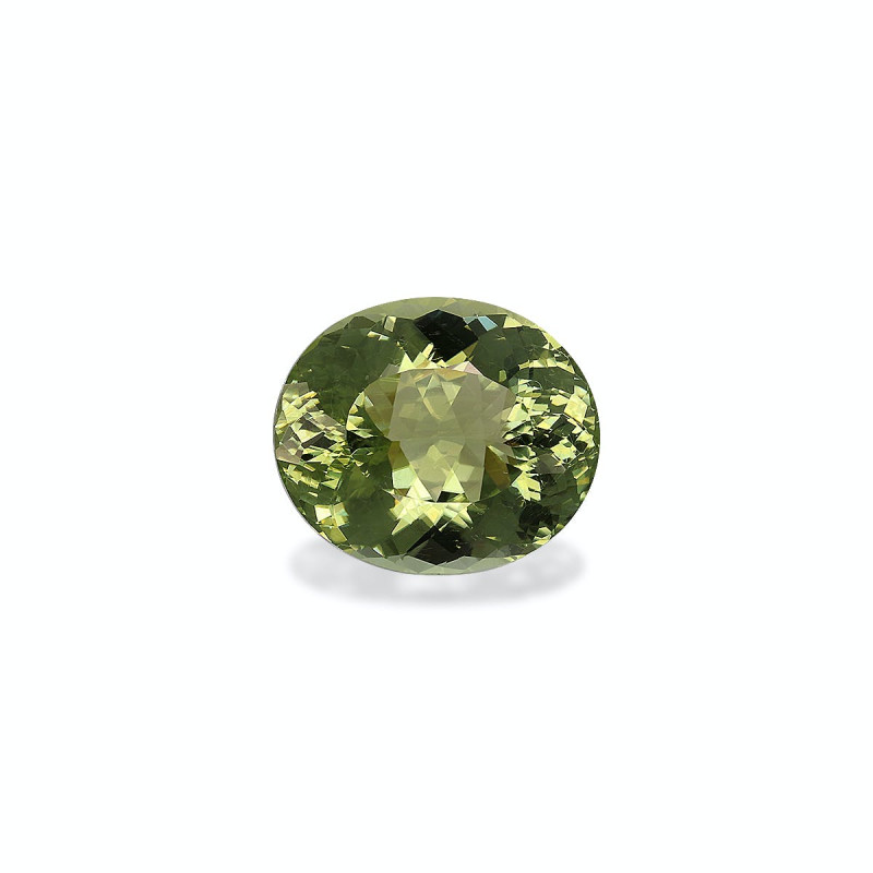Kupfer-Turmalin lengte OVAL Limettengrün 10.68 karaten