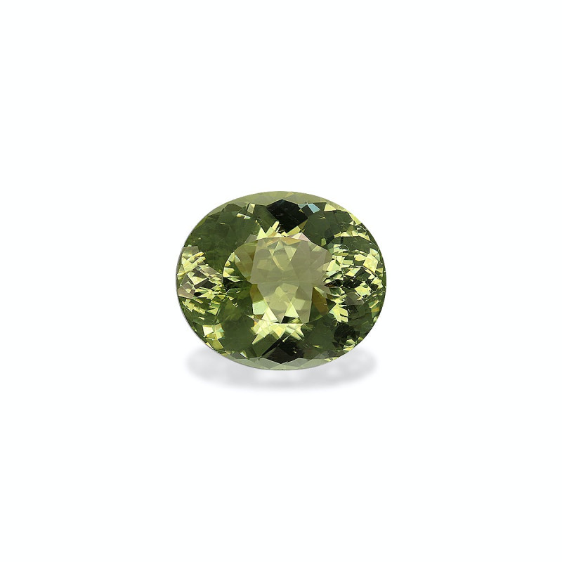 Tourmaline Cuivre taille OVALE Lime Green 10.68 carats