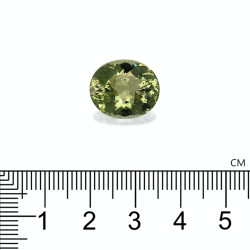 Ovale Limegroene Koper Toermalijn van 10,68 karaat