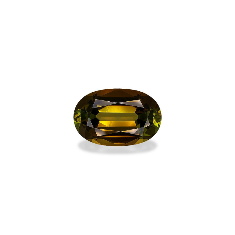 OVAL-cut Cuprian Tourmaline Forest Green 22.74 carats