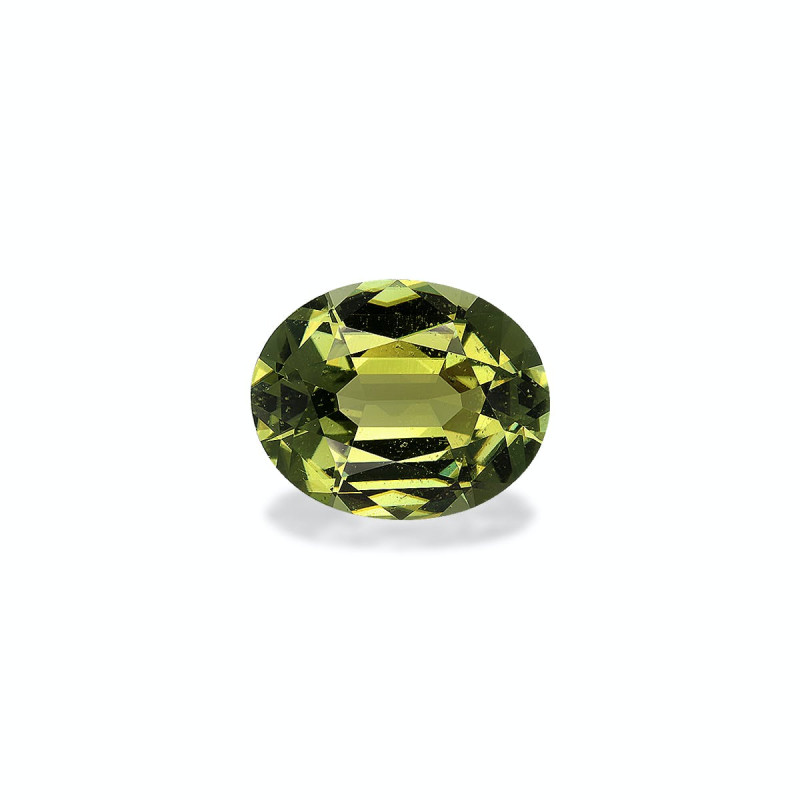 Kupfer-Turmalin lengte OVAL Limettengrün 21.03 karaten