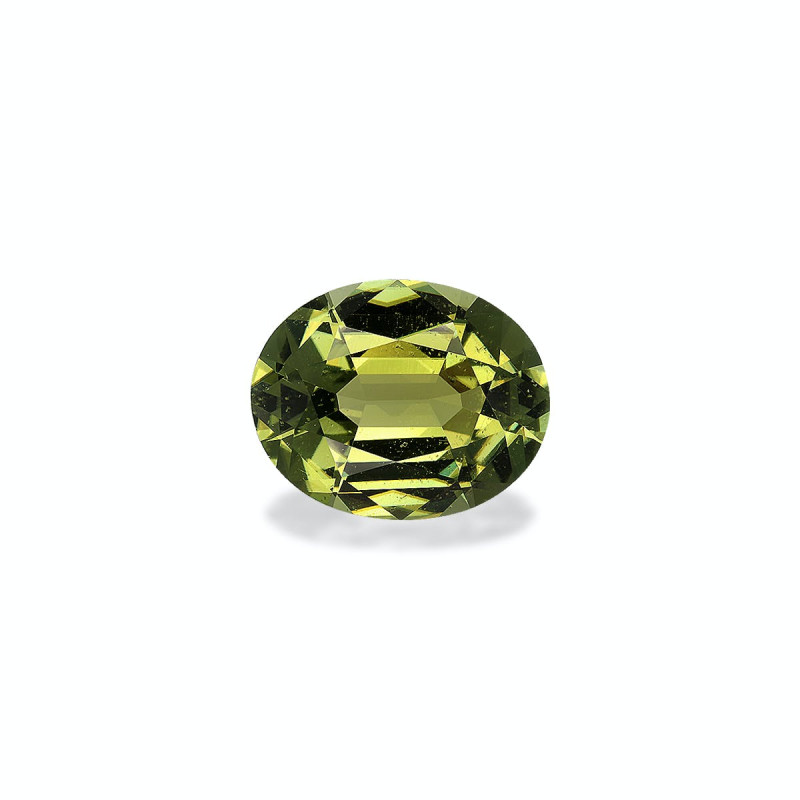 OVAL-cut Cuprian Tourmaline Lime Green 21.03 carats