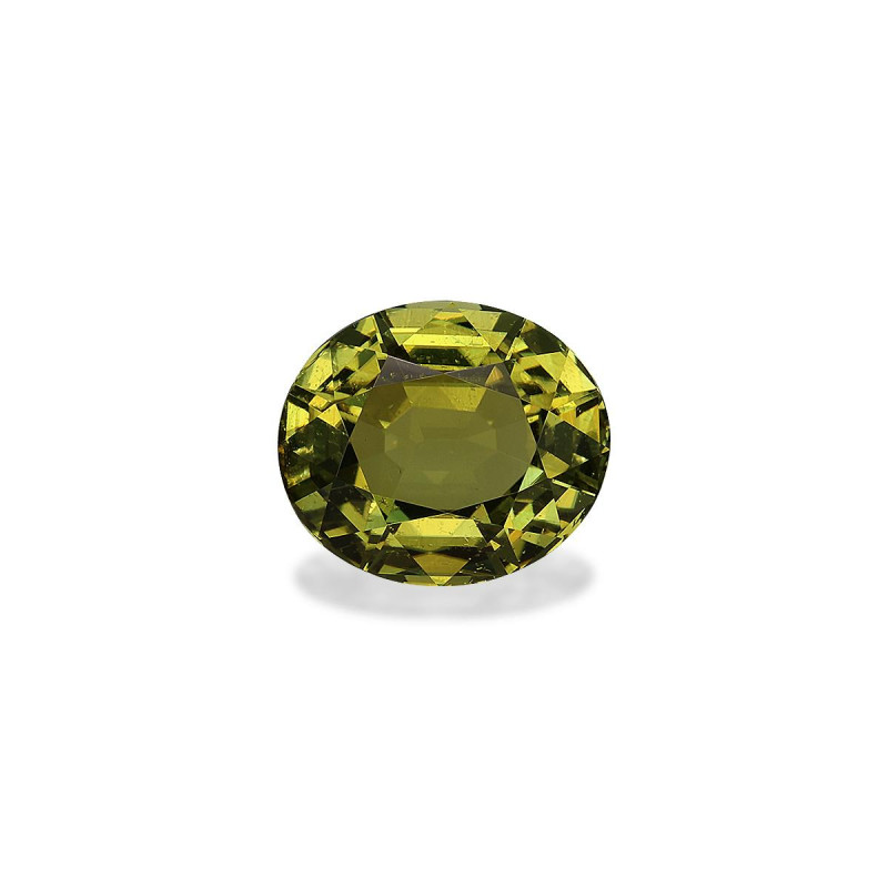 Kupfer-Turmalin lengte OVAL Limettengrün 7.79 karaten