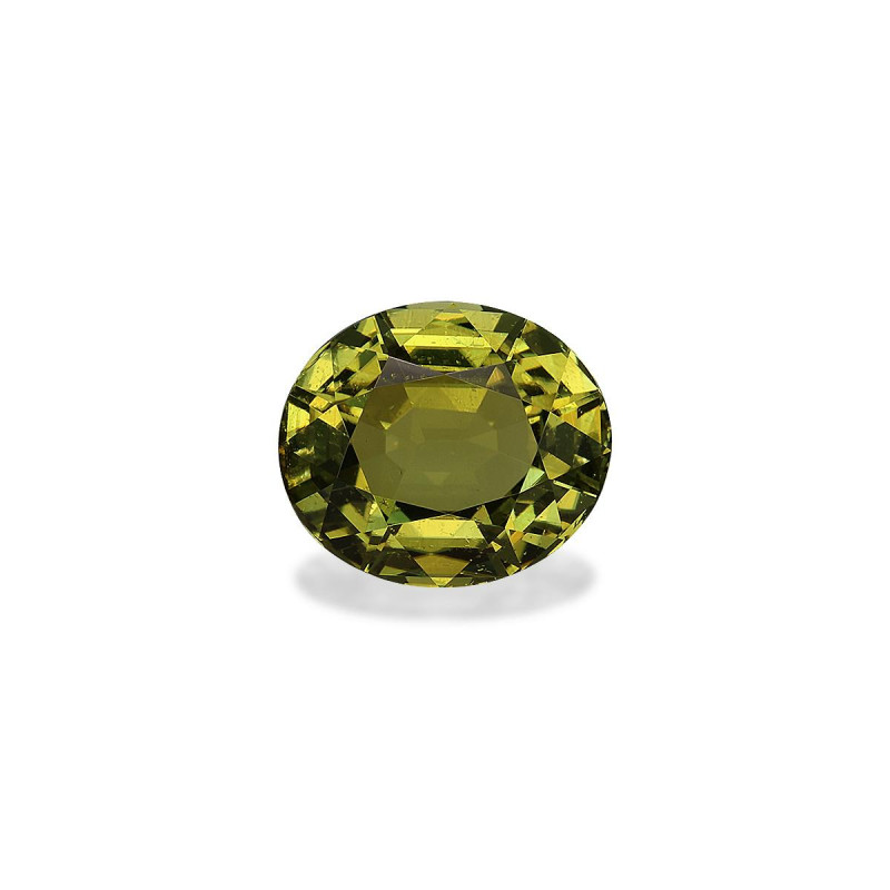 OVAL-cut Cuprian Tourmaline Lime Green 7.79 carats