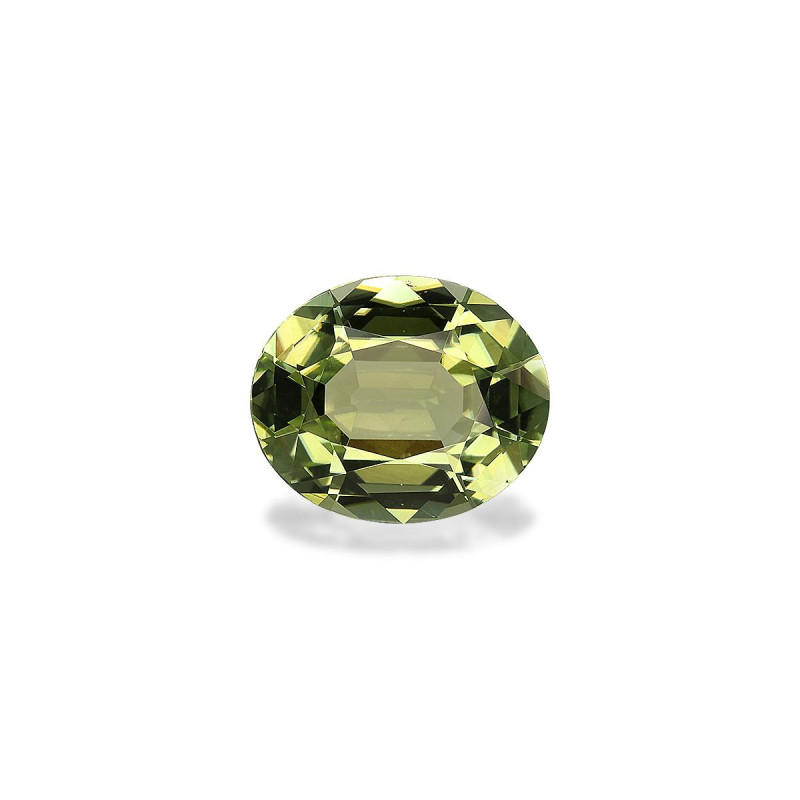 Tourmaline Cuivre taille OVALE Vert Olive 5.40 carats