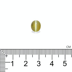 Kattenoog (chrysoberyl) ovale maat 3,26 karaat