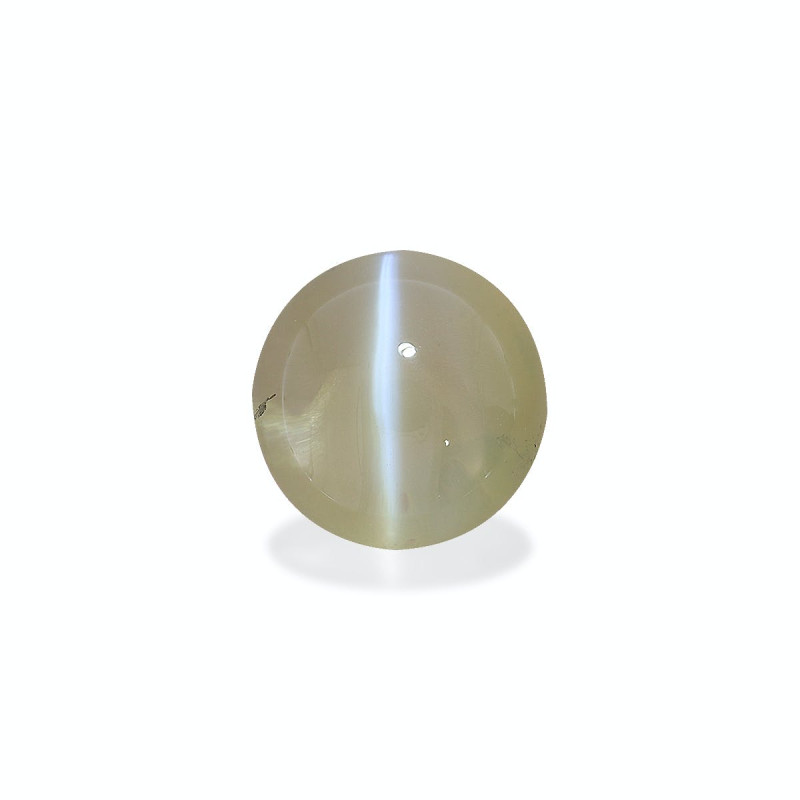 Œil de chat (chrysoberyl) taille ROND Daffodil Yellow 4.34 carats