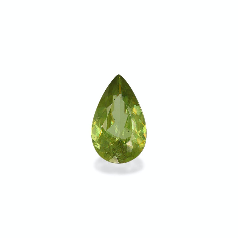 Pear-cut Sphene Lime Green 3.72 carats