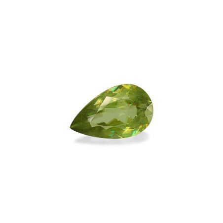 Pear-cut Sphene Lime Green 3.72 carats