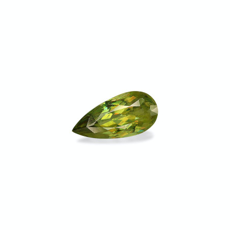 Esfena taille Poire Lime Green 3.51 carats