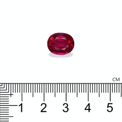 Ovale geslepen Rubelliet Roze 5.14 karaat