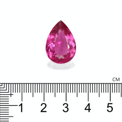 Rubelliet Peer Geslepen Roze 12.18 karaat