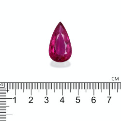Rubelliet Peer Geslepen Fuscia Roze 16.93 karaat
