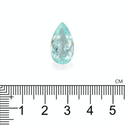 Paraiba Toermalijn Peer Geslepen Groen 8.18 karaat