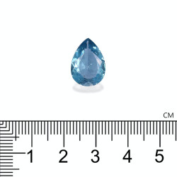 Blauwe peervormige Aquamarijn van 4,36 karaat