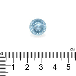 Ronde Baby Blauwe Aquamarijn van 7.24 karaat