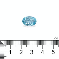 Ovaal geslepen Baby Blauwe Aquamarijn van 4,23 karaat
