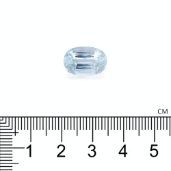 Ovaal geslepen Baby Blauwe Aquamarijn van 5,91 karaat