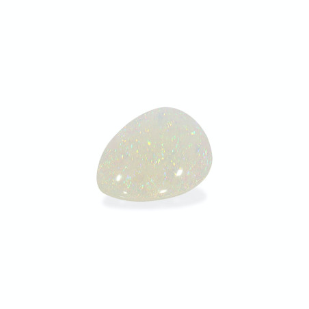 Opal aus Äthiopien lengte Birne Weiß 17.97 karaten