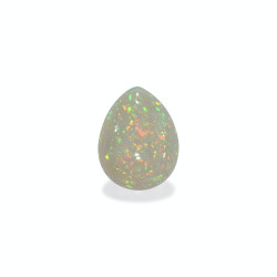 Opal aus &Auml;thiopien lengte Birne Wei&szlig; 16.93 karaten
