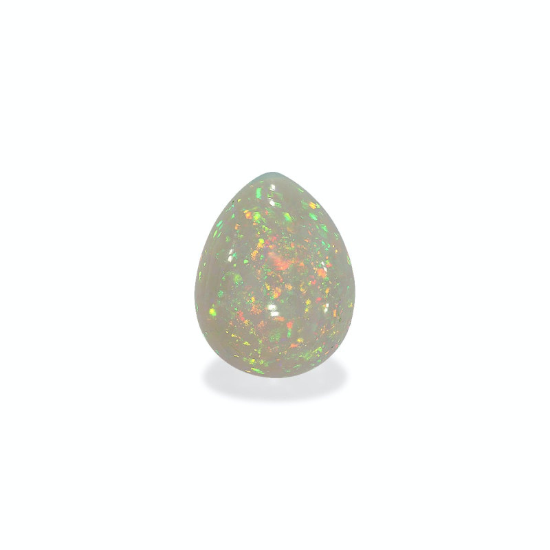 Pear-cut Ethiopian Opal White 16.93 carats