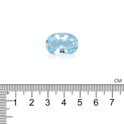 Ovaal geslepen Baby Blauwe Aquamarijn van 15,16 karaat