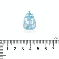 Arctic Blue Peervormige Aquamarijn 24.29 karaat