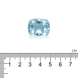 Arctic Blue kussen geslepen Aquamarijn van 28,52 karaat