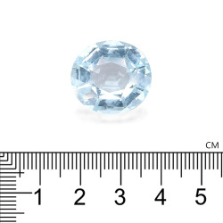 Ovaal geslepen Baby Blauwe Aquamarijn van 20,31 karaat