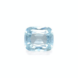 CUSHION-cut Aquamarine Sky...