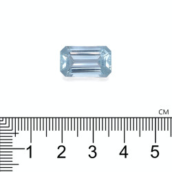 Rechthoekig geslepen Aquamarijn Baby Blauw 9.04 karaat