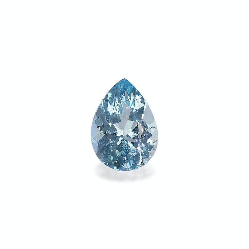 海蓝宝 taille 梨子 蓝色 5.96 carats