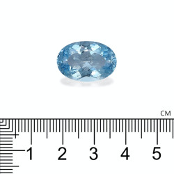 Ovaal geslepen Baby Blauwe Aquamarijn van 11.57 karaat