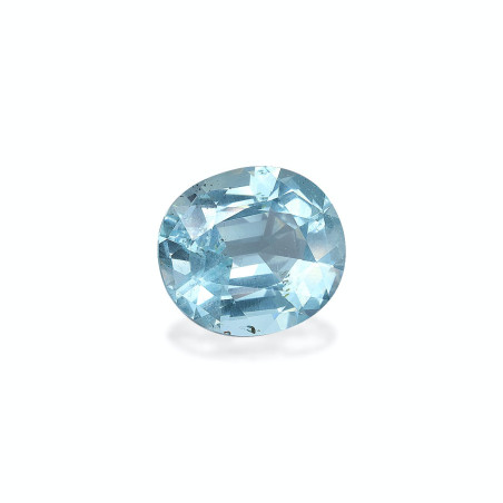 Aguamarina taille OVALE Bleu Ciel 14.22 carats