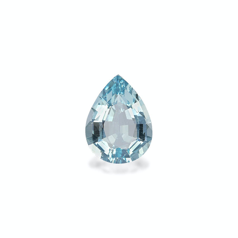 Aquamarin lengte Birne Baby blau 7.38 karaten