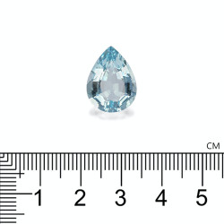 Peervormige Baby Blauwe Aquamarijn van 7,38 karaat