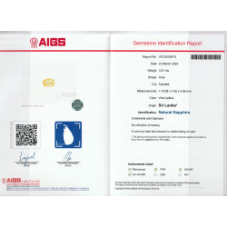 Ovale Gele Saffier 3.06 karaat